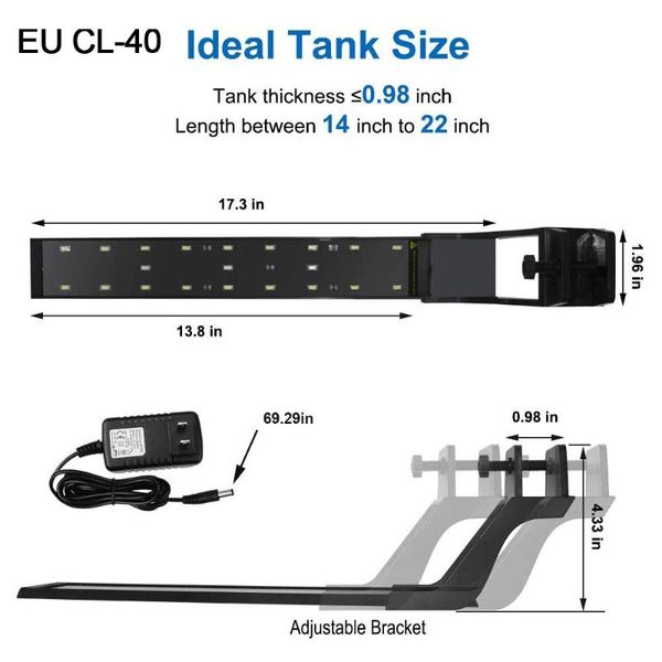 aquariums lighting freshwater fish tank ultra-thin led aquarium light clip on with extendable bracket white and blue leds lamp
aquariums lighting freshwater fish tank ultra-thin led aquarium light clip on with extendable bracket white and blue leds lamp
