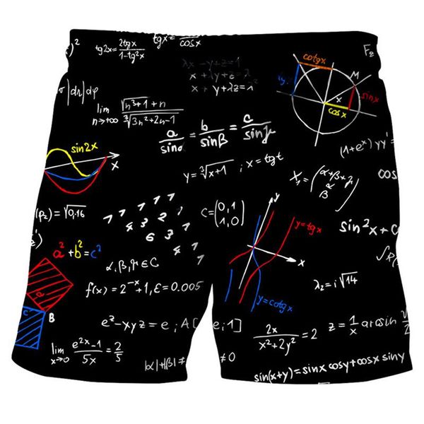 beach shorts men 3d creative math printed casual elastic board fitness summer trouser men's quick dry, White;black
beach shorts men 3d creative math printed casual elastic board fitness summer trouser men's quick dry, White;black