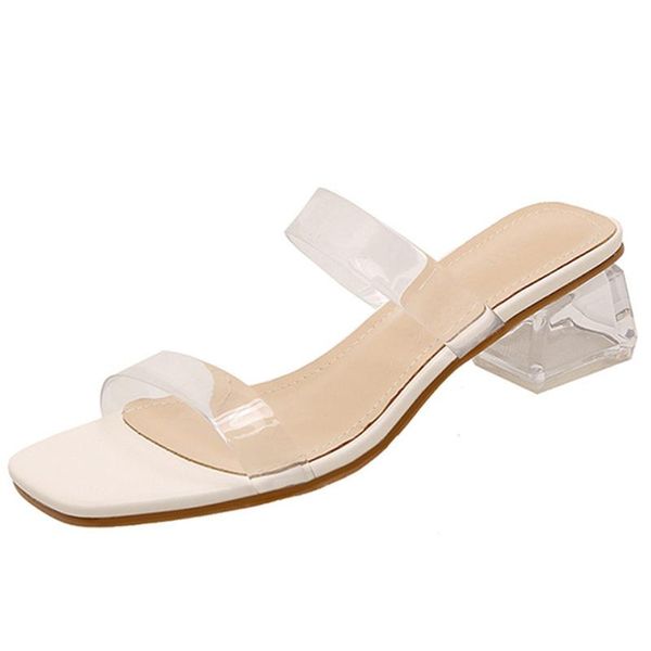 slippers women's shoes 2021 summer sheepskin transparent heel outer wear fashionable thick, Black
slippers women's shoes 2021 summer sheepskin transparent heel outer wear fashionable thick, Black