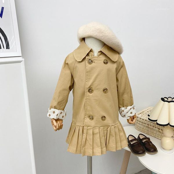 coat 2 3 4 5 6 years toddler girl trench korean style lapel double breasted pleated khaki windbreaker for child jacket 20211, Blue;gray
coat 2 3 4 5 6 years toddler girl trench korean style lapel double breasted pleated khaki windbreaker for child jacket 20211, Blue;gray