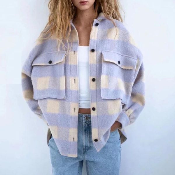 women's wool & blends zoki fashion argyle plaid coat women print pladi jackets elegant long sleeve ladies korean outerwear streetwear 2, Black
women's wool & blends zoki fashion argyle plaid coat women print pladi jackets elegant long sleeve ladies korean outerwear streetwear 2, Black