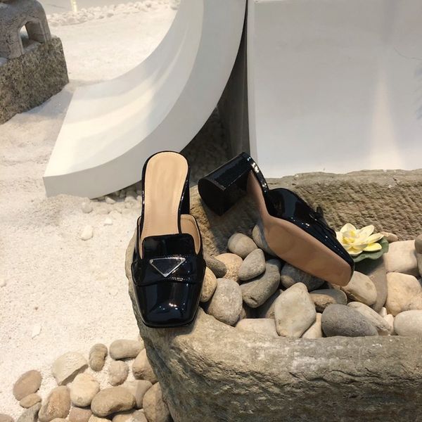 80% off store online woman slippers patent leather high heel solid color square toe luxury designer ladies shoes thick sandals zapatos de mu, Black
80% off store online woman slippers patent leather high heel solid color square toe luxury designer ladies shoes thick sandals zapatos de mu, Black