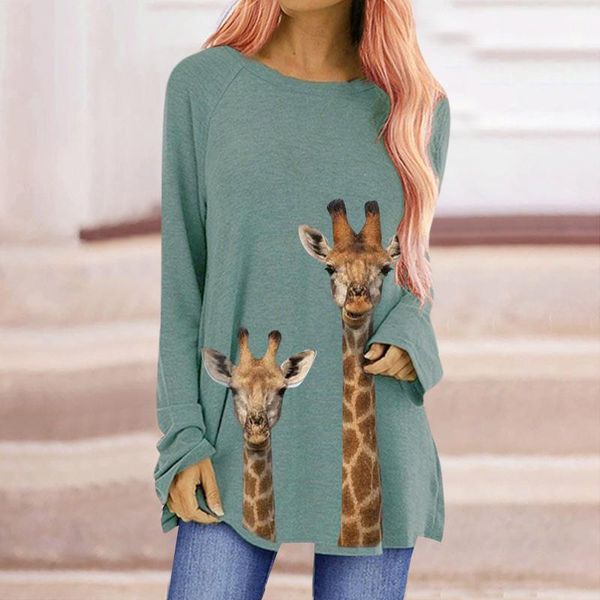 women's blouses & shirts #q4 blouse women animal printed round neck long sleeved casual 2021Â plus size harajuku female blusas, White
women's blouses & shirts #q4 blouse women animal printed round neck long sleeved casual 2021Â plus size harajuku female blusas, White