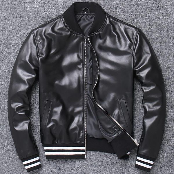 women's leather & faux name brand male female sheepskin jackets woman genuine coat couple trench 4xl plus streetwear a801, Black
women's leather & faux name brand male female sheepskin jackets woman genuine coat couple trench 4xl plus streetwear a801, Black