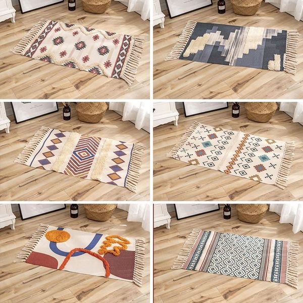 carpets printed area carpet retro bohemian hand woven linen tufted tassels with rug bath doormat
carpets printed area carpet retro bohemian hand woven linen tufted tassels with rug bath doormat