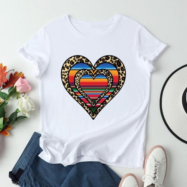 women's t-shirt fashion sweat heart woman tshirt summer tee female casual cotton t shirt, White
women's t-shirt fashion sweat heart woman tshirt summer tee female casual cotton t shirt, White