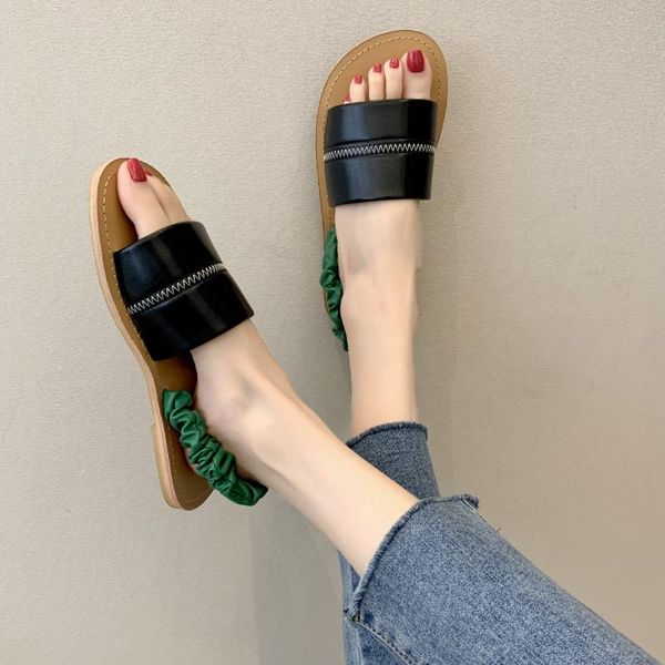 slippers shoes woman 2021 female luxury slides low designer summer flat rome fashion fabric rubber scandals basic hoof heels, Black
slippers shoes woman 2021 female luxury slides low designer summer flat rome fashion fabric rubber scandals basic hoof heels, Black
