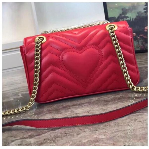women quality black color shoulder bag gold crossbody pure messenger chain tote handbag purse wallet designers handbag wan