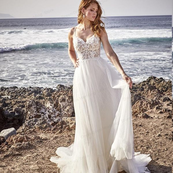 other wedding dresses dress boho a-line civil spaghetti strap sweetheart lace appliques shinny for women bridal gowns robe de mariage, White
other wedding dresses dress boho a-line civil spaghetti strap sweetheart lace appliques shinny for women bridal gowns robe de mariage, White