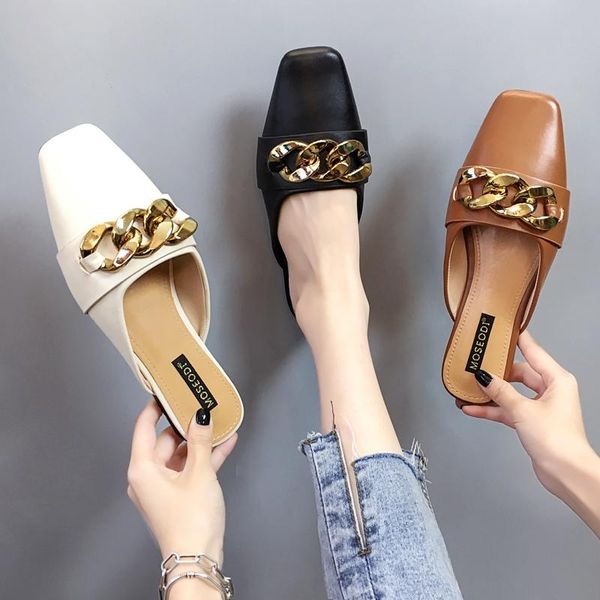 slippers shoes rivet low cover toe loafers ladies' slipers women female mule flat 2021 mules slides hoof heels autumn metal deco, Black
slippers shoes rivet low cover toe loafers ladies' slipers women female mule flat 2021 mules slides hoof heels autumn metal deco, Black