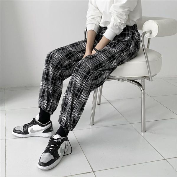women's pants & capris cgc 2021 harajuku plaid for women casual high waist loose straight trousers female autumn all-match streetwear, Black;white
women's pants & capris cgc 2021 harajuku plaid for women casual high waist loose straight trousers female autumn all-match streetwear, Black;white