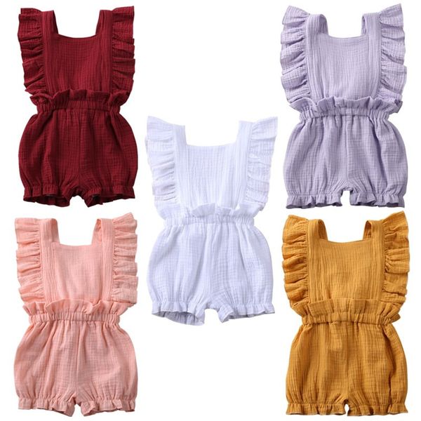 lovely baby girls ruffle solid o-neck sleeveless rompers jumpsuit outfit summer newborn boys girls cotton soft clothes 6m-5y, Blue
lovely baby girls ruffle solid o-neck sleeveless rompers jumpsuit outfit summer newborn boys girls cotton soft clothes 6m-5y, Blue