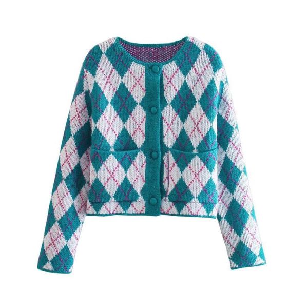 women's knits & tees europe and the united states in autumn wind dress 2021 diamond grain 5843 jacquard knitting sweater cardigan coat, White
women's knits & tees europe and the united states in autumn wind dress 2021 diamond grain 5843 jacquard knitting sweater cardigan coat, White