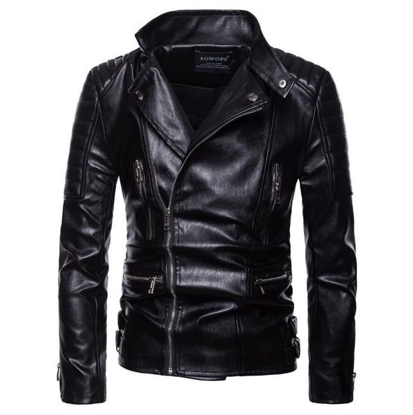 men's fur & faux 2021 autumn motorcycle leather jacket men fashion zippers design biker male casual coat jaqueta de couro masculina, Black
men's fur & faux 2021 autumn motorcycle leather jacket men fashion zippers design biker male casual coat jaqueta de couro masculina, Black