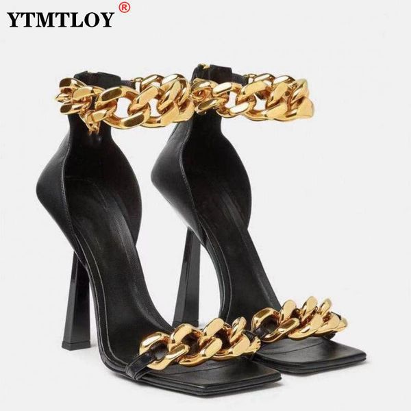 black square toe sandals women unique thin high heels back zip open toes metal chains decor runway sandalias big plus szie 43 olouk74
black square toe sandals women unique thin high heels back zip open toes metal chains decor runway sandalias big plus szie 43 olouk74