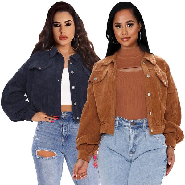 women's jackets casual camel corduroy drop shoulders lantern sleeve jacket, Black;brown
women's jackets casual camel corduroy drop shoulders lantern sleeve jacket, Black;brown
