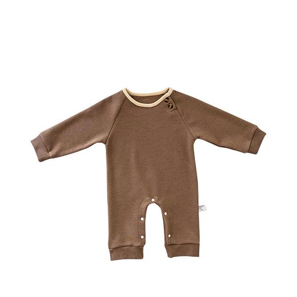 jumpsuits baby fall jumpsuit toddlers walf checks o-neck long sleeve rompers with snaps for girls boys 0-24 months brown/beige, Blue
jumpsuits baby fall jumpsuit toddlers walf checks o-neck long sleeve rompers with snaps for girls boys 0-24 months brown/beige, Blue