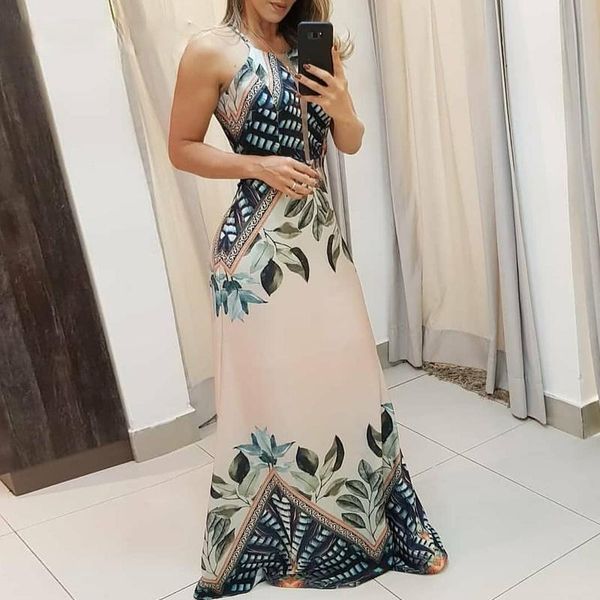 casual dresses color printed dress-local positioning spaghetti strap long dress women's, Black;gray
casual dresses color printed dress-local positioning spaghetti strap long dress women's, Black;gray