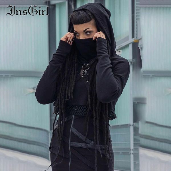 women's hoodies & sweatshirts insgirl goth dark punk sweatshirt women chain mesh patchwork long sleeve loose hooded pullover streetwear, Black
women's hoodies & sweatshirts insgirl goth dark punk sweatshirt women chain mesh patchwork long sleeve loose hooded pullover streetwear, Black
