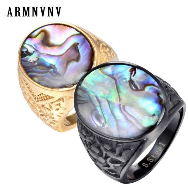 cluster rings armnvnv titanium steel ring for men vintage stainless wedding blue multi color shell party jewelry, Golden;silver
cluster rings armnvnv titanium steel ring for men vintage stainless wedding blue multi color shell party jewelry, Golden;silver
