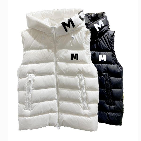 designer mens down vests printed letter cap womens vest outerwear winter waterproof coats, Black;white
designer mens down vests printed letter cap womens vest outerwear winter waterproof coats, Black;white