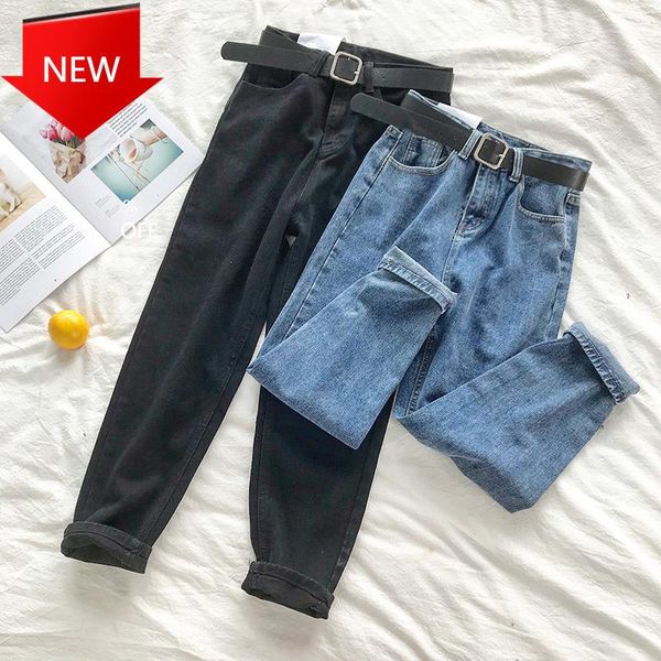 solid belt harem pants loose casual high street denim trousers pantalon femme korean waist jeans women women's, Blue
solid belt harem pants loose casual high street denim trousers pantalon femme korean waist jeans women women's, Blue