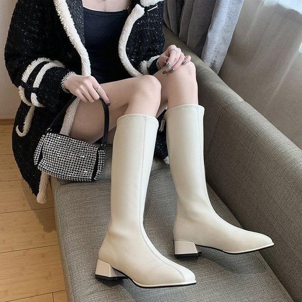 boots knight women's autumn/winter 2021 korean version but knee thick heel square toe back zipper, Black
boots knight women's autumn/winter 2021 korean version but knee thick heel square toe back zipper, Black