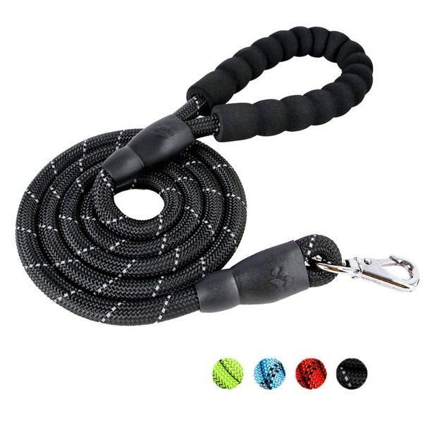 dog collars & leashes 5ft strong leash with comfortable padded handle and highly reflective threads for medium large dogs 
dog collars & leashes 5ft strong leash with comfortable padded handle and highly reflective threads for medium large dogs