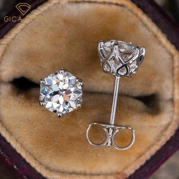gica real 0.5-1 d color moissanite stud earrings for women 100% 925 sterling silver sparkling wedding jewelry, Golden;silver
gica real 0.5-1 d color moissanite stud earrings for women 100% 925 sterling silver sparkling wedding jewelry, Golden;silver