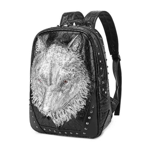 backpack embossed solid wolf punk popular pu leather anti splash computer bag female
backpack embossed solid wolf punk popular pu leather anti splash computer bag female
