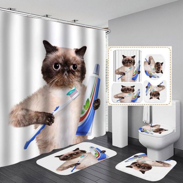 shower curtains curtain four-piece set cartoon pet kitten pattern high-quality polyester fabric suitable for children's bathroom 12 hoo
shower curtains curtain four-piece set cartoon pet kitten pattern high-quality polyester fabric suitable for children's bathroom 12 hoo