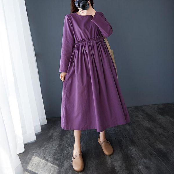 casual dresses cotton and linen drawstring waist dress women solid color vestido robe long sleeve round neck loose a-line female, Black;gray
casual dresses cotton and linen drawstring waist dress women solid color vestido robe long sleeve round neck loose a-line female, Black;gray