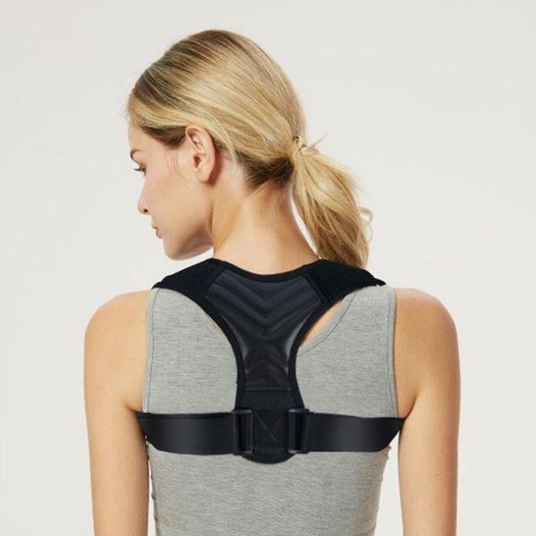 back posture corrector shoulder lumbar brace support belt clavicle spine correction, Black;blue
back posture corrector shoulder lumbar brace support belt clavicle spine correction, Black;blue