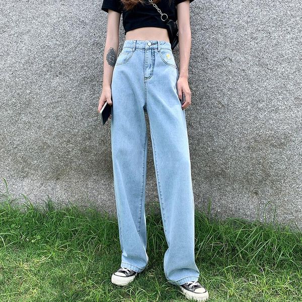 women's jeans embroidered daisy light blue women loose full trousers 2021 summer thin high waist straight leg pants bf tide
women's jeans embroidered daisy light blue women loose full trousers 2021 summer thin high waist straight leg pants bf tide