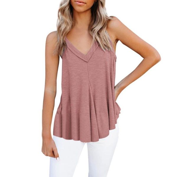 women's t-shirt women sleeveless shirts vest summer v neck solid color tank t-shirts tees, White
women's t-shirt women sleeveless shirts vest summer v neck solid color tank t-shirts tees, White