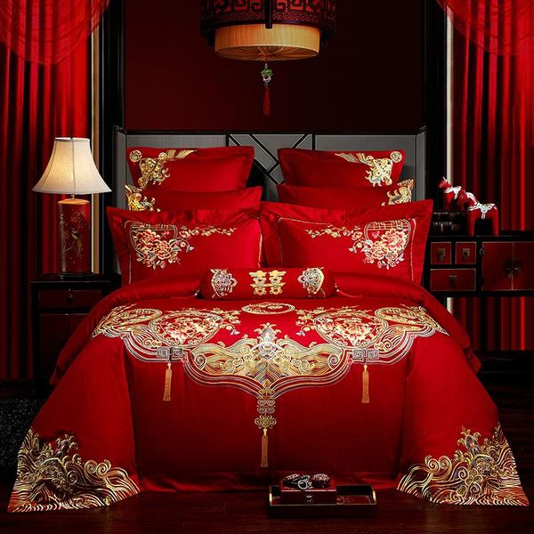 bedding sets luxury flowers embroidery red chinese wedding 60s egyptian cotton set duvet cover bed sheet/linen pillowcases bedspread
bedding sets luxury flowers embroidery red chinese wedding 60s egyptian cotton set duvet cover bed sheet/linen pillowcases bedspread