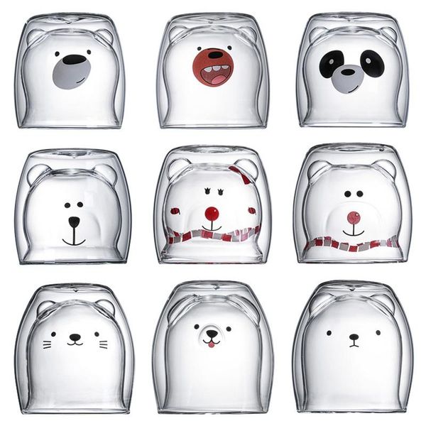 mugs lovely glass bear cat dog animal double-layer tea milk coffee cup with round mouth prevent scald cartoon christmas gift
mugs lovely glass bear cat dog animal double-layer tea milk coffee cup with round mouth prevent scald cartoon christmas gift