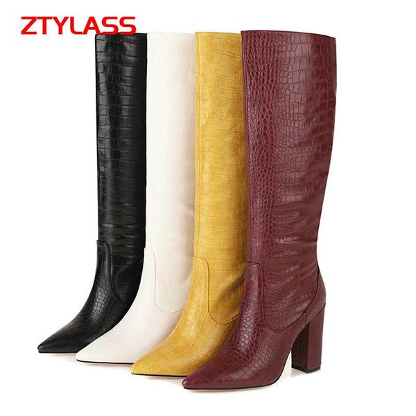 boots autumn winter women stone print slip on knee high fashion pointed toe sqaure heel black red
boots autumn winter women stone print slip on knee high fashion pointed toe sqaure heel black red