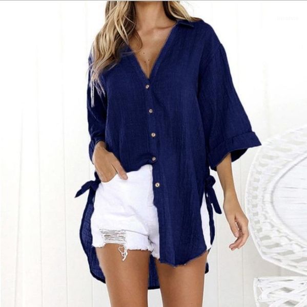 shirts women 2021 plus size streetwear pink casual loose woman blouse half sleeve womens clothing v-neck solid women's blouses &, White
shirts women 2021 plus size streetwear pink casual loose woman blouse half sleeve womens clothing v-neck solid women's blouses &, White