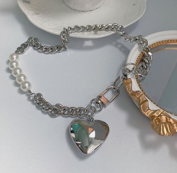 pendant necklaces 2021 titanium steel peach love pearl necklace hip hop women summer ins cold chic clavicle chain, Silver
pendant necklaces 2021 titanium steel peach love pearl necklace hip hop women summer ins cold chic clavicle chain, Silver