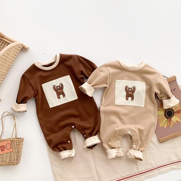 jumpsuits 2021 autumn born baby boys cartoon bear casual rompers infant girl long sleeve solid color cotton jumpsuit one piece clothes, Blue
jumpsuits 2021 autumn born baby boys cartoon bear casual rompers infant girl long sleeve solid color cotton jumpsuit one piece clothes, Blue