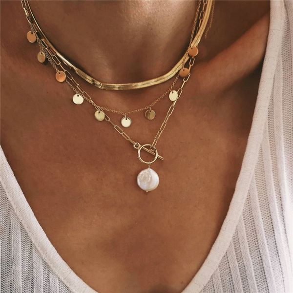 geometric multi layer pearl pendant necklaces retro round piece ot buckle snake chain for women vacation beach silver necklace accessories
geometric multi layer pearl pendant necklaces retro round piece ot buckle snake chain for women vacation beach silver necklace accessories