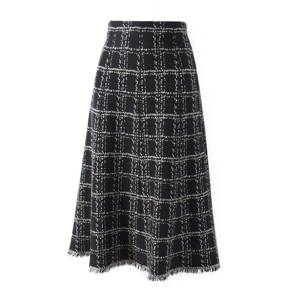 skirts est england women plaid knitted mid long skirt office lady's aline spring autumn basic tassel patchwork clothing, Black
skirts est england women plaid knitted mid long skirt office lady's aline spring autumn basic tassel patchwork clothing, Black