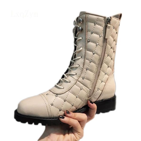 boots lxqzym brand winter warm ankle female zipper rivet sheepskin rider plaid black platform non-slip women
boots lxqzym brand winter warm ankle female zipper rivet sheepskin rider plaid black platform non-slip women