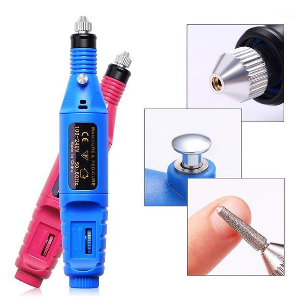 mini power electric pen nail drill pedicure manicure machine file tools with 6 bits equipment1, Silver
mini power electric pen nail drill pedicure manicure machine file tools with 6 bits equipment1, Silver