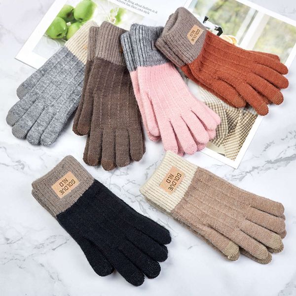 gloves autumn and winter women' knitted plush thickened warm cold proof outdoor touch screen fashion, Blue;gray
gloves autumn and winter women' knitted plush thickened warm cold proof outdoor touch screen fashion, Blue;gray