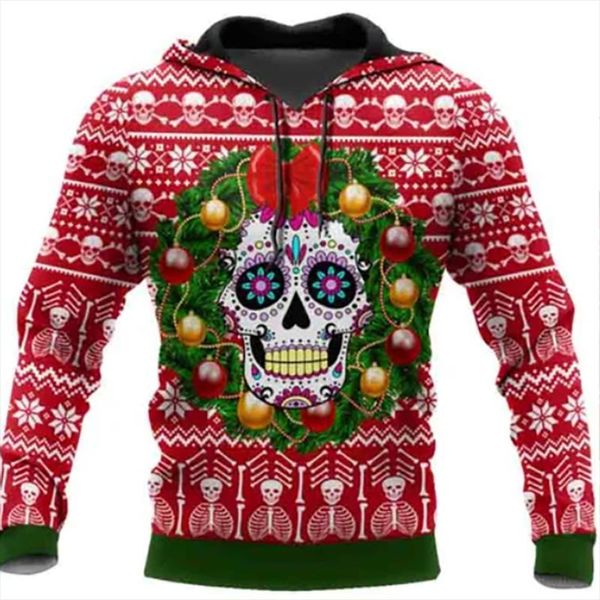 men's hoodies & sweatshirts 2021 christmas skulled funny 3d printed hoodie harajuku fashion clothing casual women tracksuit xxs-4xl, Black
men's hoodies & sweatshirts 2021 christmas skulled funny 3d printed hoodie harajuku fashion clothing casual women tracksuit xxs-4xl, Black