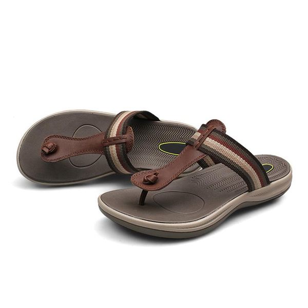 slippers genuine leather men flip flops brown summer outside casual shoes size for man sliper 46 47, Black
slippers genuine leather men flip flops brown summer outside casual shoes size for man sliper 46 47, Black