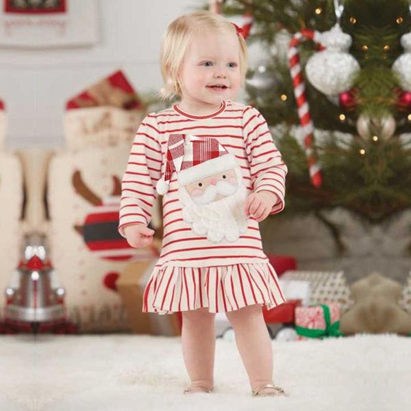 girl's dresses baby girls christmas santa striped print dress long sleeve stripe 3d claus ruffle outfit children clothing, Red;yellow
girl's dresses baby girls christmas santa striped print dress long sleeve stripe 3d claus ruffle outfit children clothing, Red;yellow