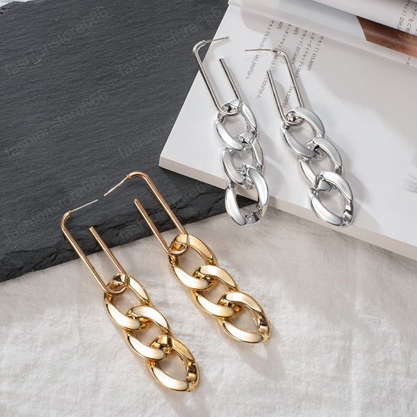 metal drop earrings for women dangle exaggeration geometry earring jewelry hip-hop pendant crude chain earring, Silver
metal drop earrings for women dangle exaggeration geometry earring jewelry hip-hop pendant crude chain earring, Silver
